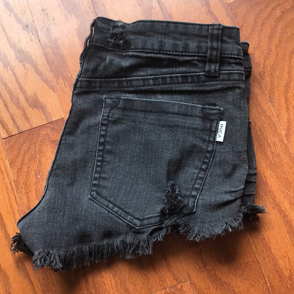 RVCA Distressed Shorts